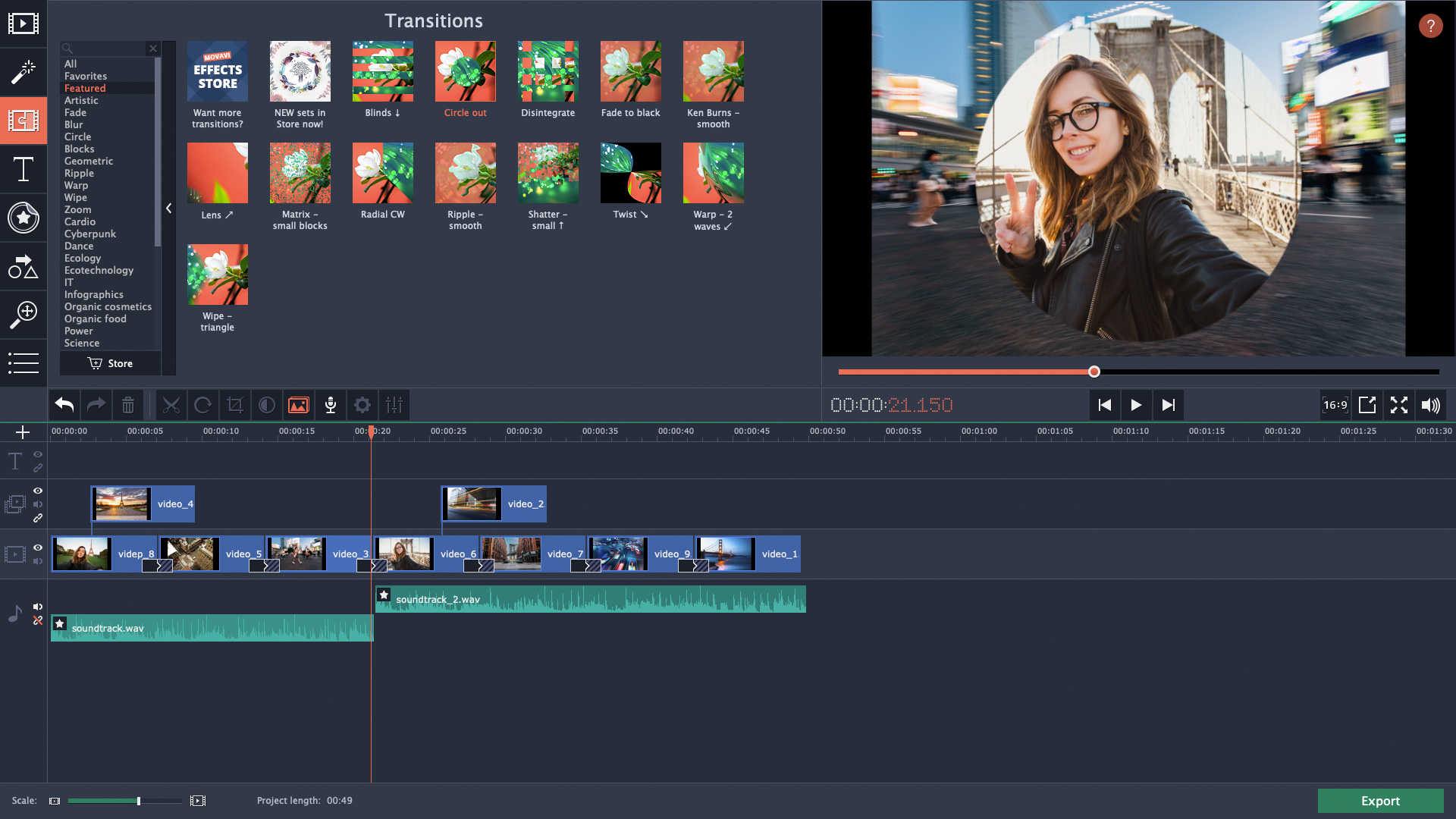 Movavi Video Editor Plus 2021 - Video Editing Software Download